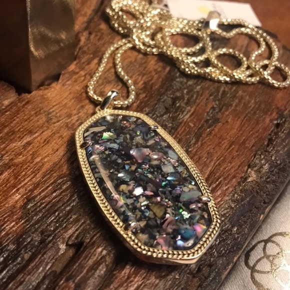 NWT Kendra Scott Purple Crushed Abalone Reid! - Picture 3 of 7